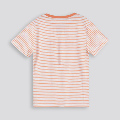 Girls Branded Tee _ 167909 _ Orange