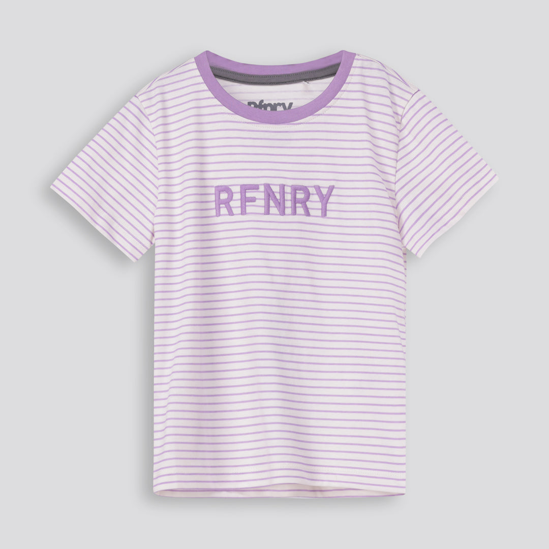 Girls Branded Tee _ 167907 _ Lilac