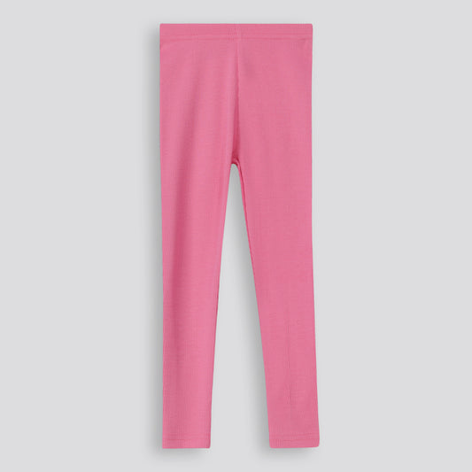 Girls Rib Leggings _ 168082 _ Rose