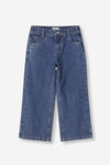 Girls Baggy Denim Dark Wash