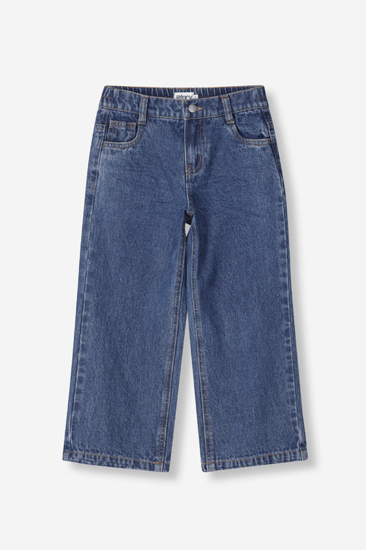 Girls Baggy Denim Dark Wash