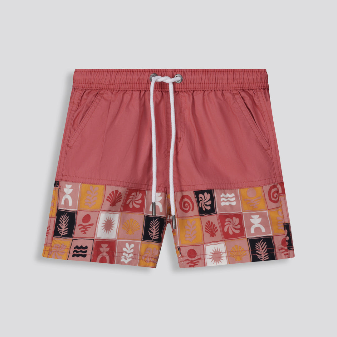Boys Pool Shorts Rose