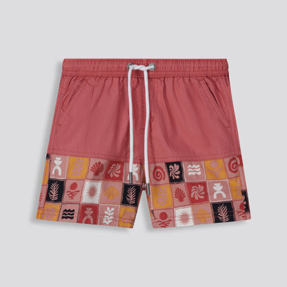 Boys Pool Shorts Rose