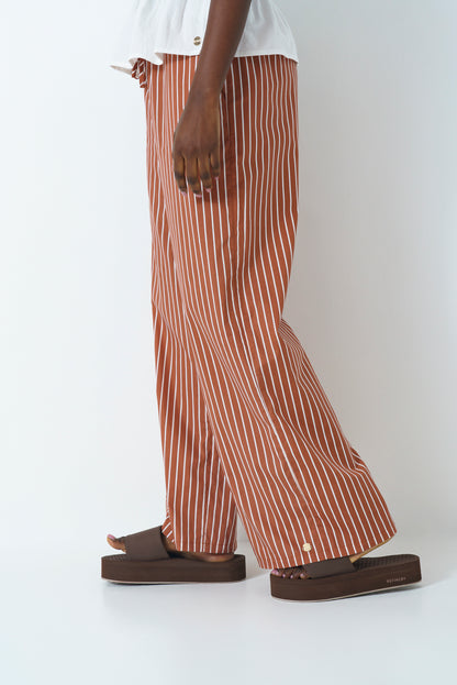 Poplin Wide Leg Pants