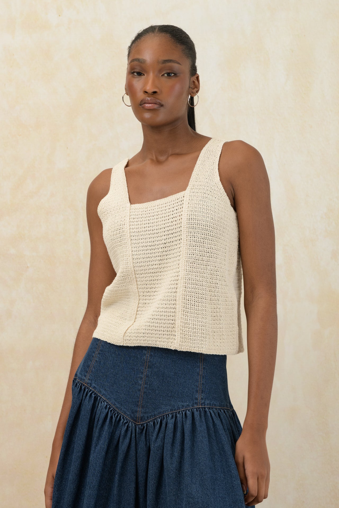 True Knit Square Neck Top