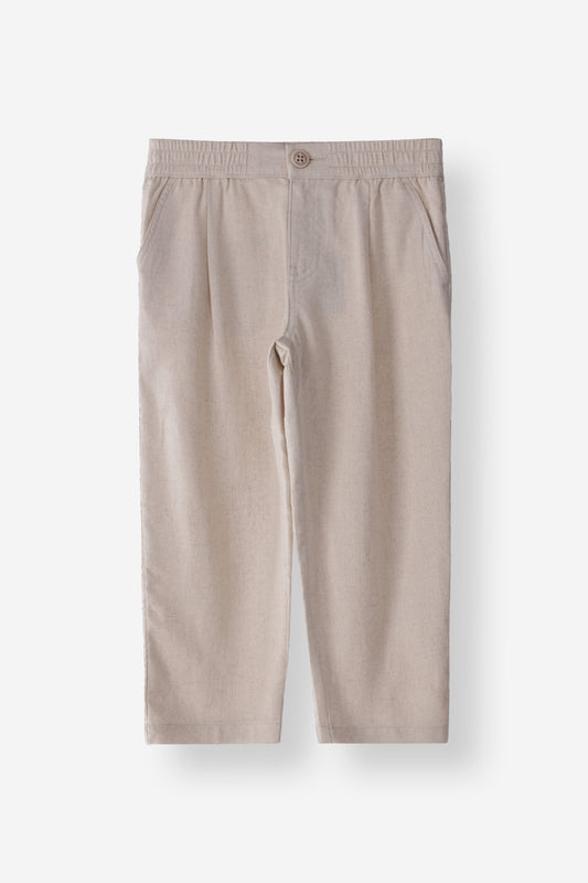 Regular Fit Linen Blend Pant