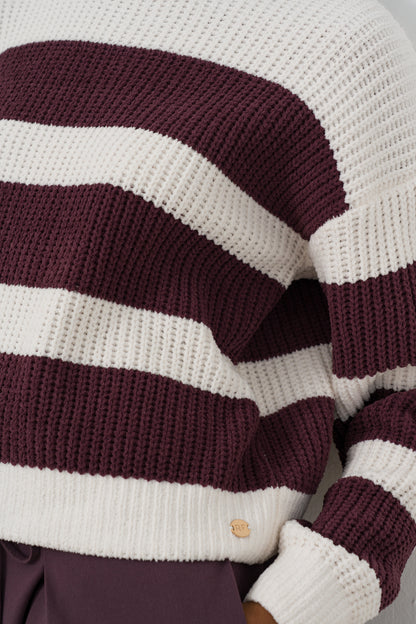 Wide Stripe Chenille Jumper