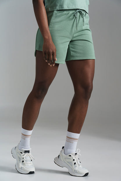 Scoop Hem Fleece Shorts
