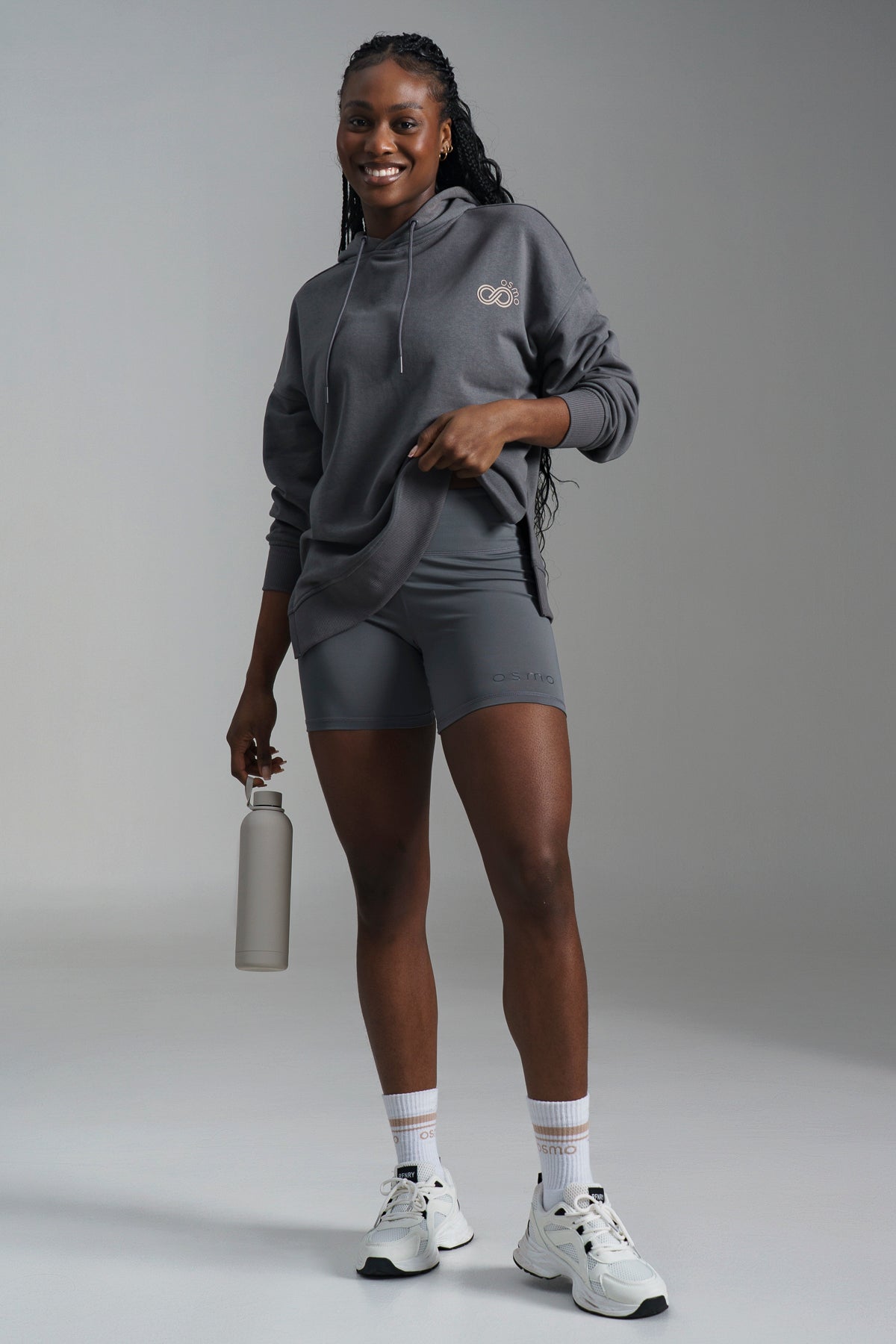 Hi Rise Cycle Shorts - Charcoal