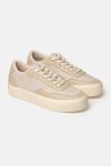 Paneled Faux Leather Sneakers
