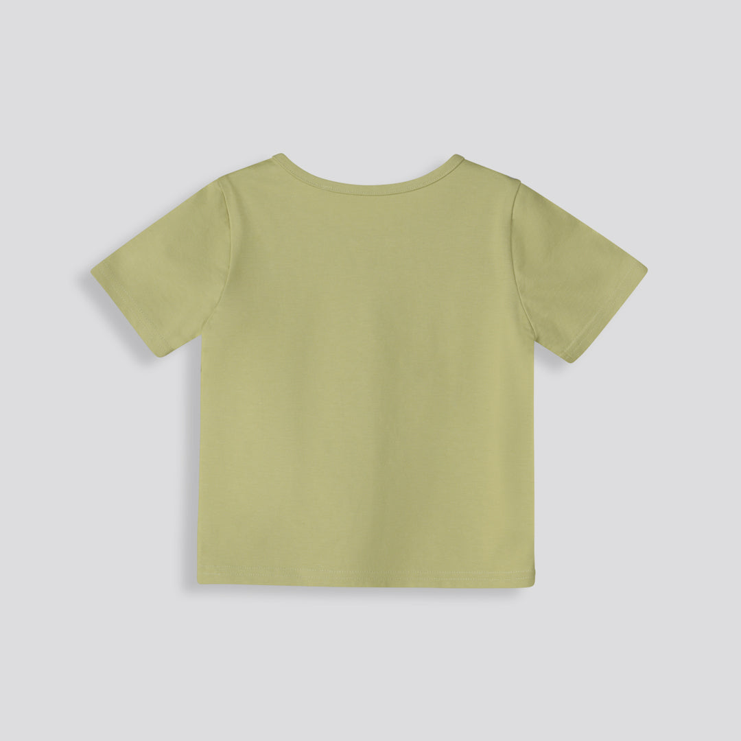 Girls Lettuce Edge Baby Tee