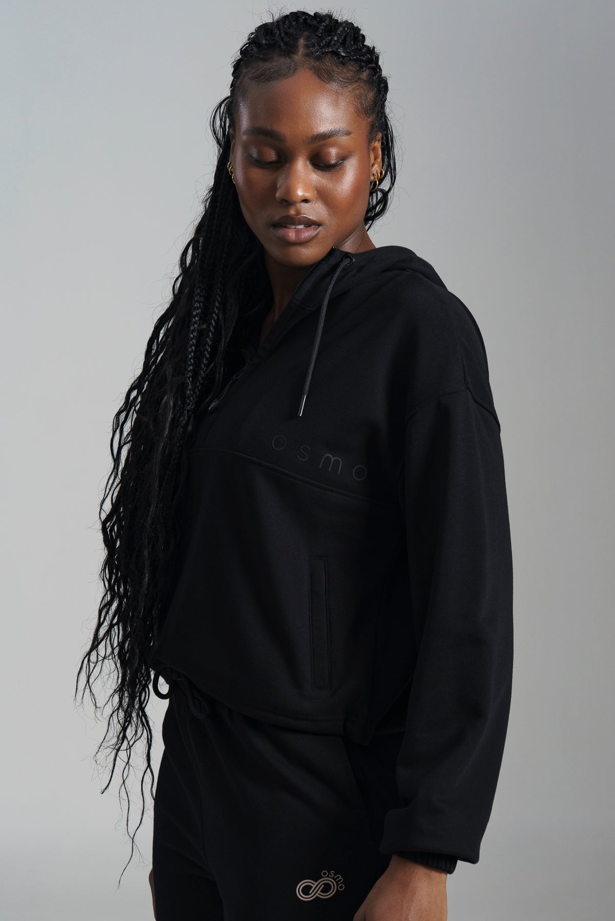 Quater Zip Fleece Hoodie