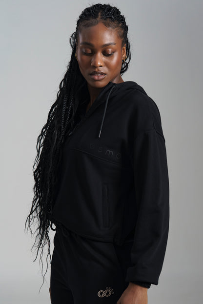 Quater Zip Fleece Hoodie