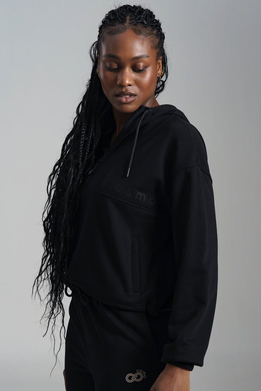 Quater Zip Fleece Hoodie