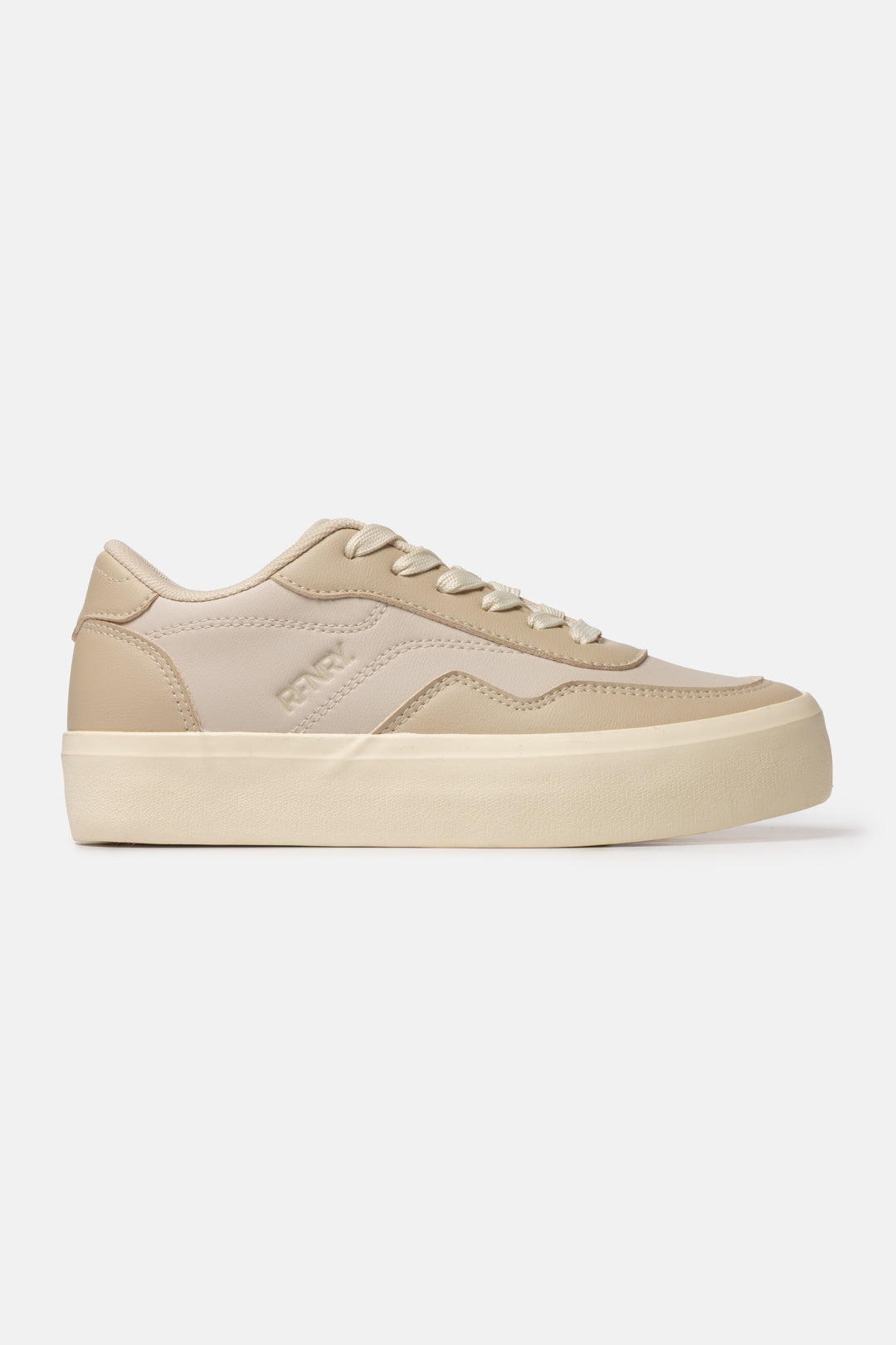Paneled Faux Leather Sneakers
