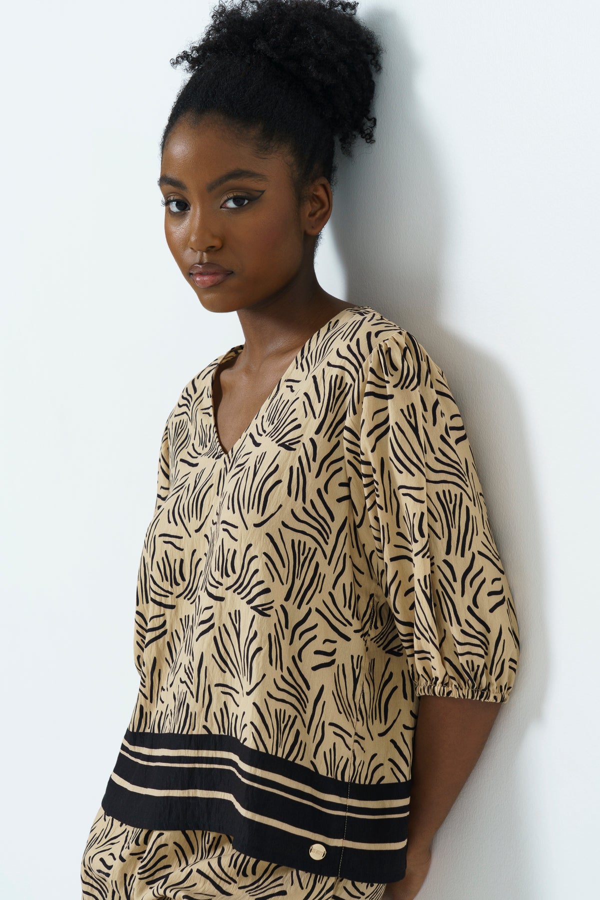 Bubble Sleeve Top