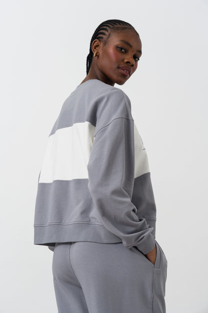 Colour Block Sweat Top