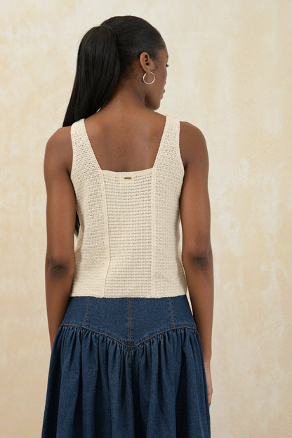 True Knit Square Neck Top