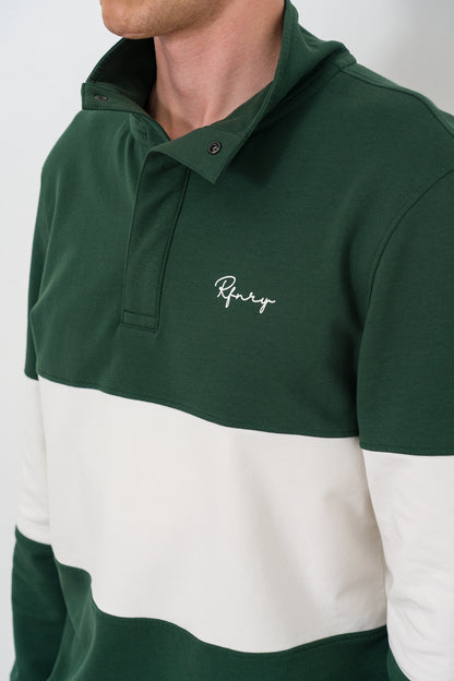 Colour Block High Neck Sweat