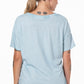V-Neck Longer Length T-Shirt _ 137390 _ Blue