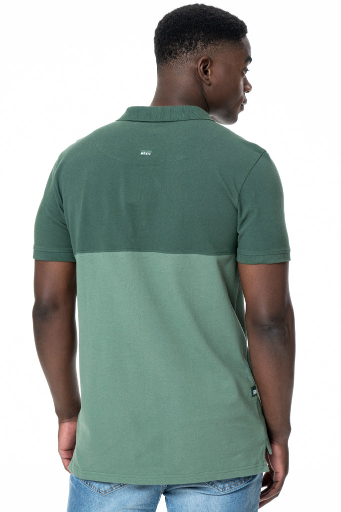 Colourblock Golfer _ 137564 _ Green