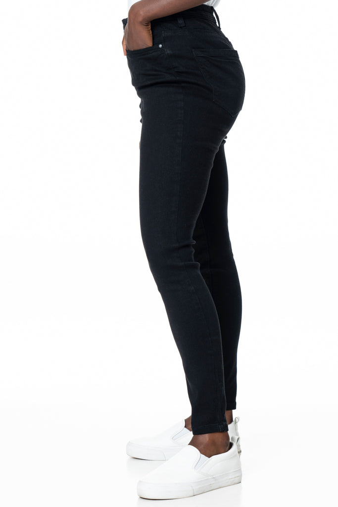 Rf09 High Waisted Skinny Jeans _ 135677 _ Black