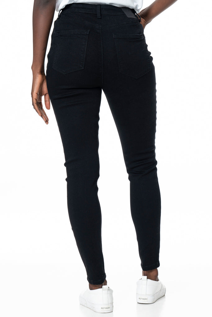 Rf09 High Waisted Skinny Jeans _ 135677 _ Black from REFINERY