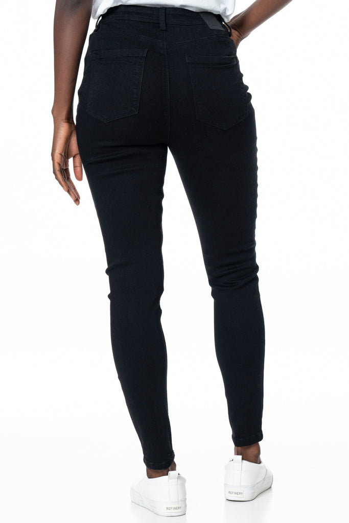 Rf09 High Waisted Skinny Jeans _ 135677 _ Black