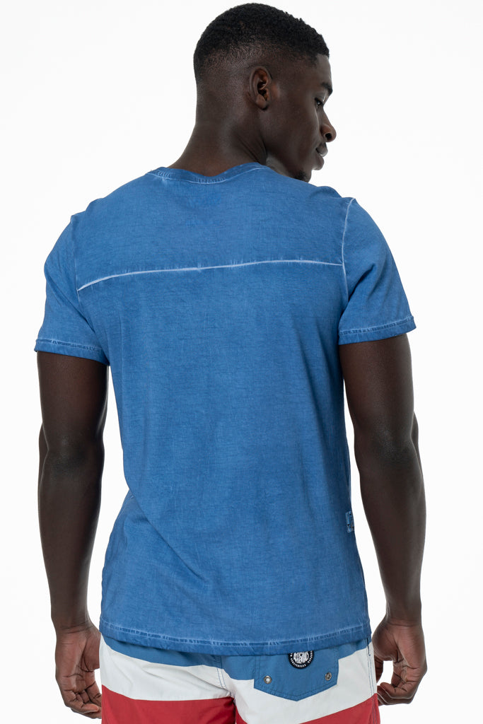 Organic Dye T-Shirt _ 140491 _ Blue