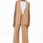 Longer Length Waistcoat _ 141225 _ Tan