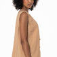Longer Length Waistcoat _ 141225 _ Tan
