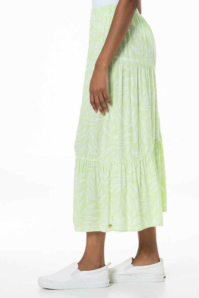 Tiered Skirt _ 141285 _ Green