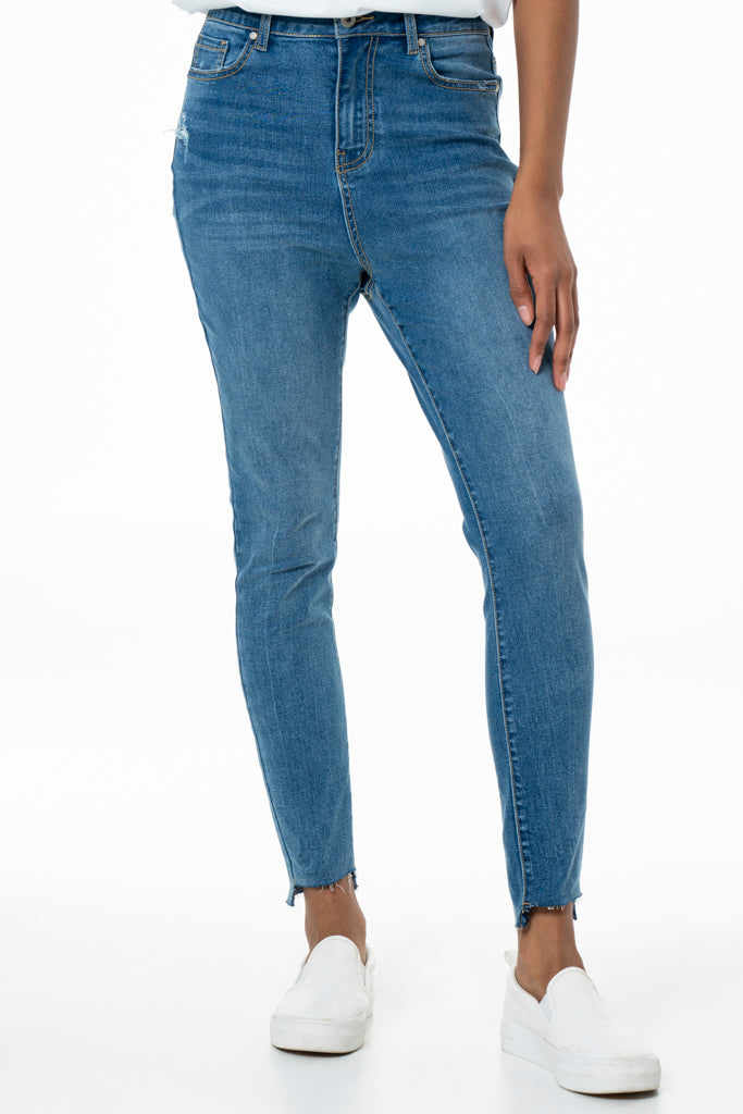 Rf05 Ankle Grazer Jeans _ 141586 _ Mid Wash from REFINERY – Refinery