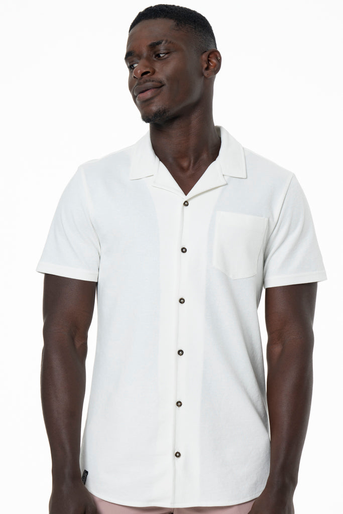 Textured Shirt _ 143413 _ White from REFINERY – Refinery