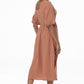 Textured Midi Dress _ 141416 _ Orange