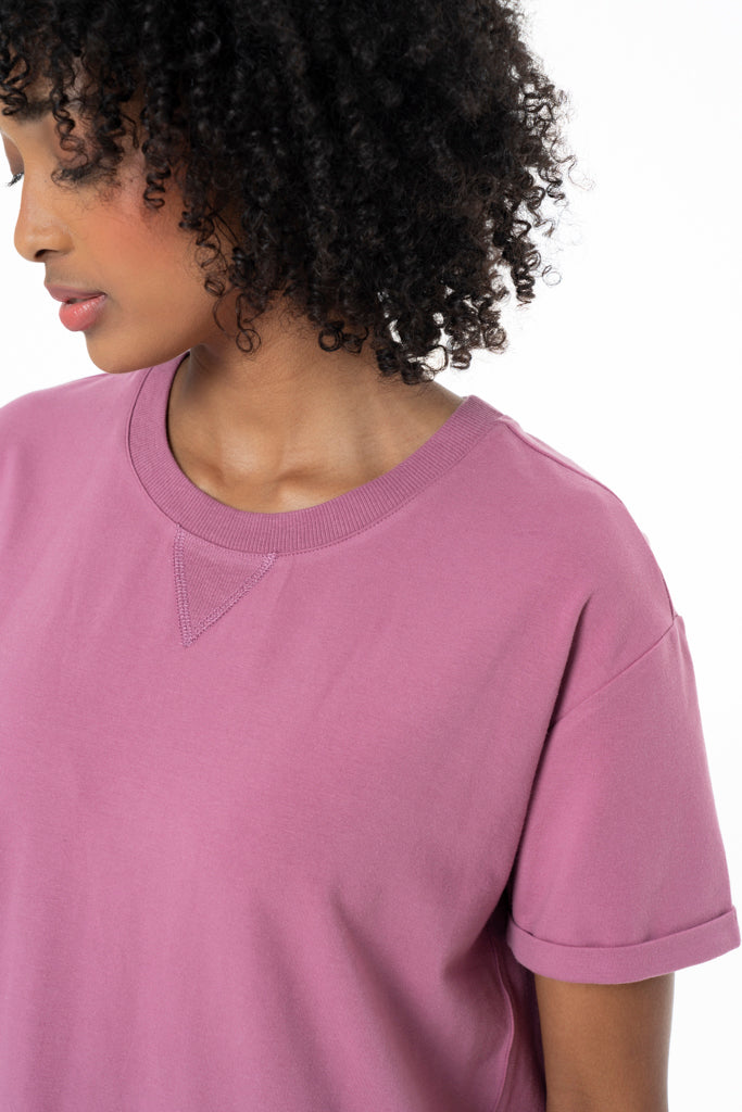 T-Shirt Dress _ 141391 _ Mauve