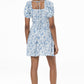Shirred Fit And Flare Midi Dress _ 141435 _ Blue