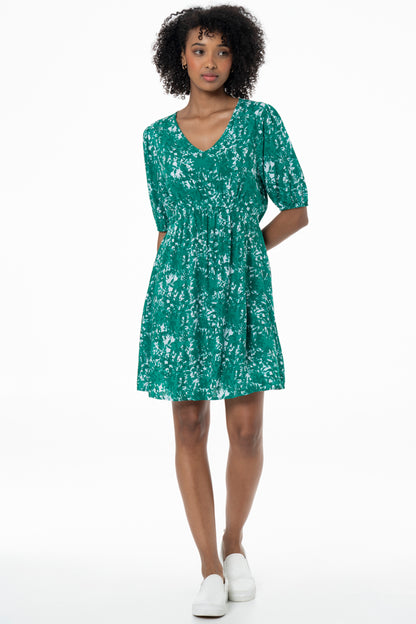 Fit & Flare Dress _ 141351 _ Green