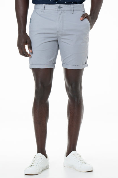 Slim-Fit Chino Shorts _ 140165 _ Grey