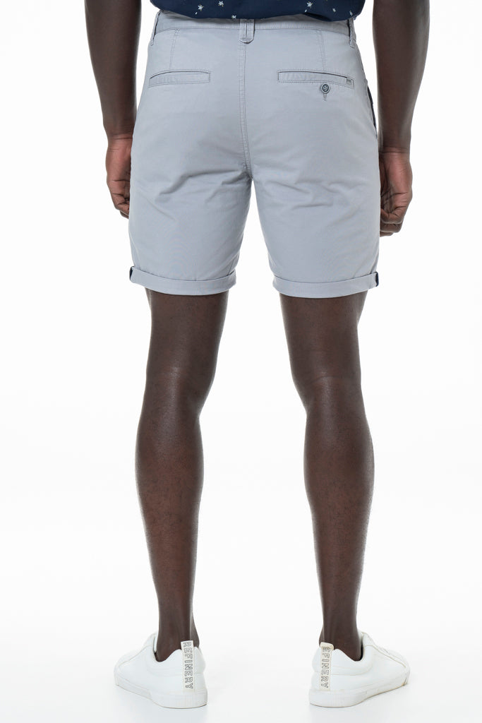 Slim-Fit Chino Shorts _ 140165 _ Grey