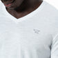 V-Neck T-Shirt _ 141368 _ Optic White