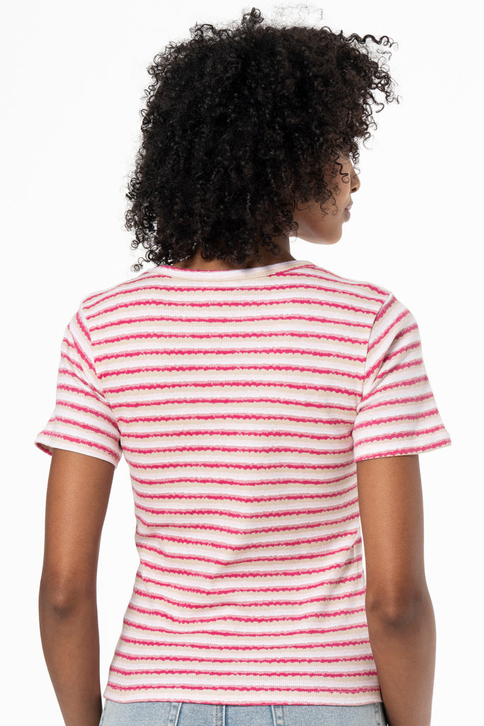 Ribbed T-Shirt _ 141558 _ Pink