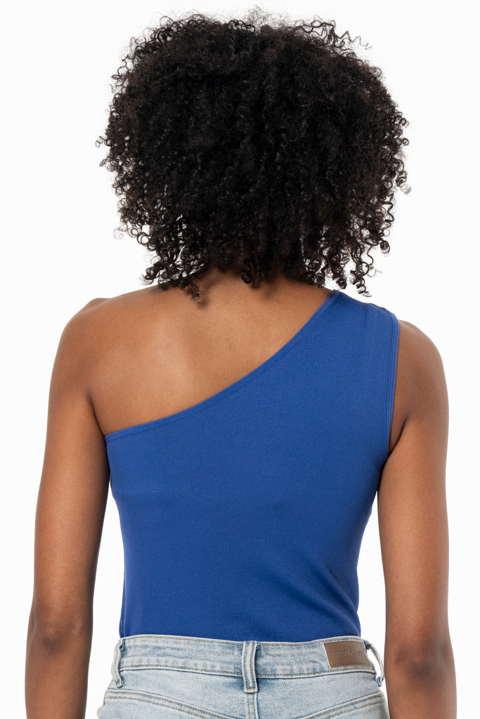 One-Shoulder Bodysuit _ 141102 _ Blue