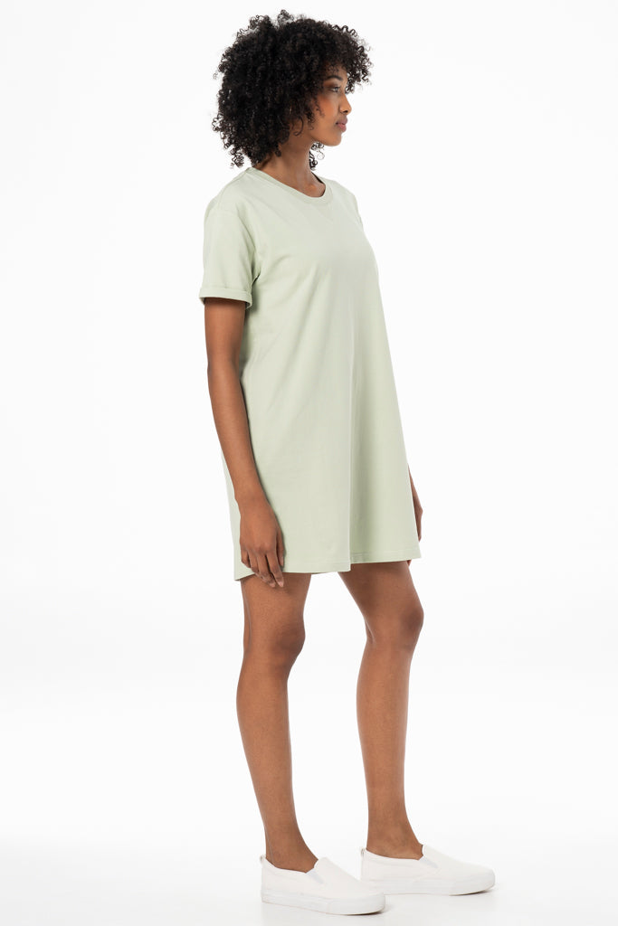 Sage green t shirt sales dress