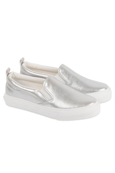 Metallic Slip On Sneaker 148624 Silver from REFINERY Refinery