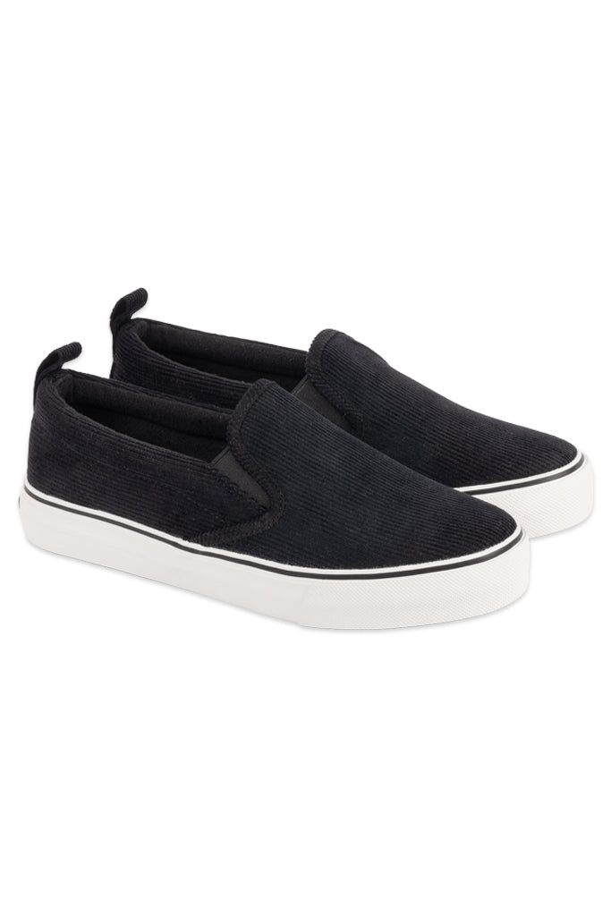 Corduroy Slip On Sneaker 148623 Black from REFINERY Refinery