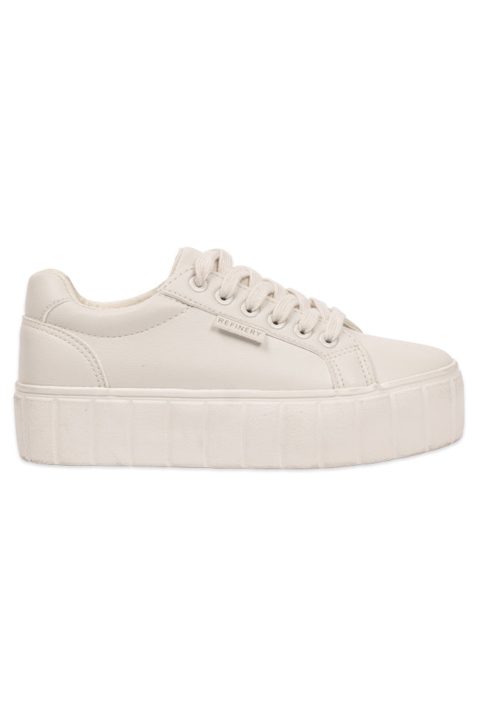 Lace Up Sneaker _ 153934 _ Natural