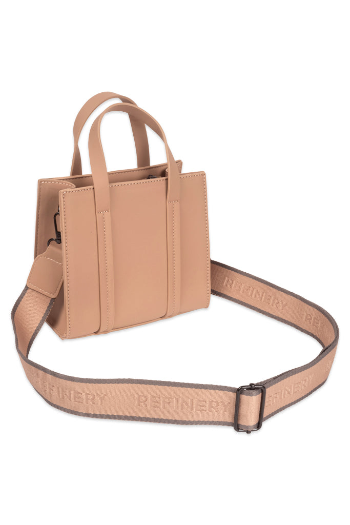 Mini Shopper Style Bag _ 153951 _ Stone