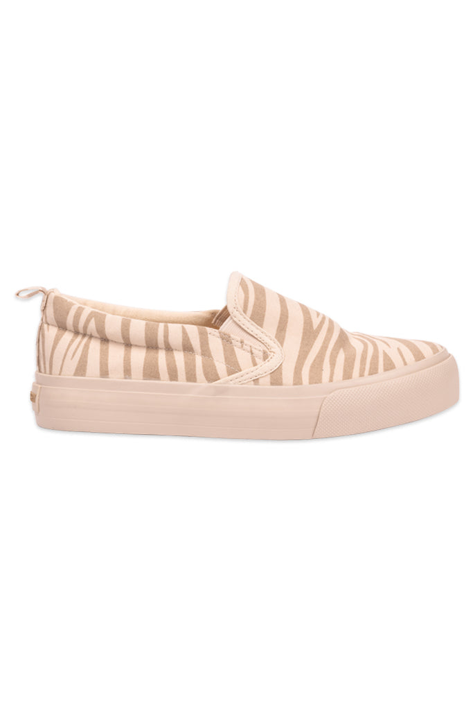 Striped slip on sneakers sales