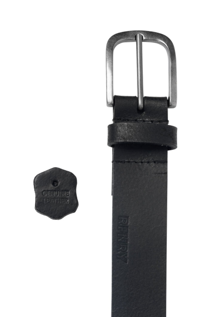 Genuine Leather Belt _ 150750 _ Black